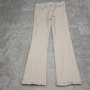 BKE Womens Khaki Tan Flare Leg Stretch Pants BKE121L Size 31